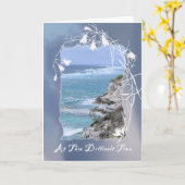 夫への同情カード海のイメージ カード (黄色い花)