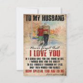 夫への妻からのアート　決して忘れない 出欠カード (正面)