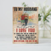 夫への妻からのアート　決して忘れない 出欠カード (スタンド正面)