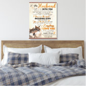 夫への妻からのパーソナライズされたポスター キャンバスプリント (インサイチュ (寝室))