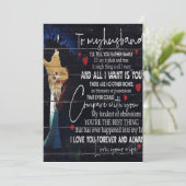 夫への引用文 |ホリデ最高のーギフト シーズンカード (スタンド正面)