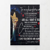 夫への引用文 |最高のホリデー 三つ折り案内状 (カバー)