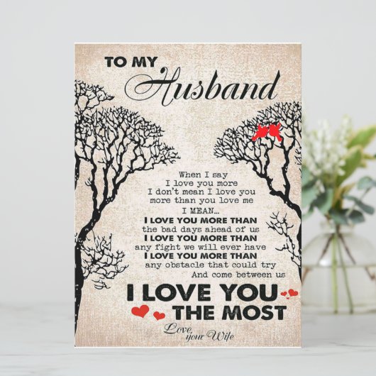 夫への愛の名言ギフトアイデア、夫の誕生日 メニュー (スタンド正面)