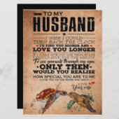 夫への愛の名言ギフトアイデア、夫の誕生日 メニュー (正面/裏面)