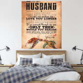 夫への愛の名言 ギフトアイデア, 夫の誕生日 キャンバスプリント (インサイチュ (寝室))