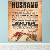 夫への愛の名言 ギフトアイデア, 夫の誕生日 キャンバスプリント (インサイチュ (ウッドフロア))