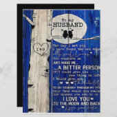 夫への愛の名言 ギフトアイデア, 夫の誕生日 メニュー (正面/裏面)