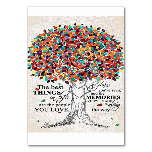 夫への愛の名言、誕生日プレゼント テーブルナンバー (正面)