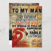 夫への愛らしい手紙 |素敵な贈り物 シーズンカード (正面/裏面)