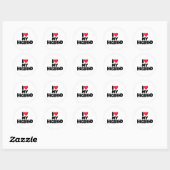 "夫への愛を込めて - ロマンチックなバレンタインデーの贈り物" ラウンドシール (シート)