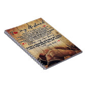 夫への手紙かわいい家族の贈り物 ノートブック (右側)