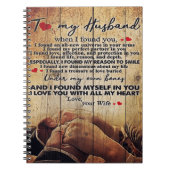 夫への手紙かわいい家族の贈り物 ノートブック (正面)