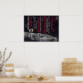 夫への手紙かわいい家族の贈り物 ポスター (キッチン)