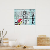 夫への手紙かわいい家族への贈り物 ポスター (キッチン)