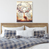 夫への手紙の装飾 |夫への贈り物 キャンバスプリント (インサイチュ (寝室))