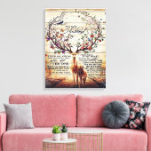 夫への手紙の装飾 |夫への贈り物 キャンバスプリント (インサイチュ (リビング))