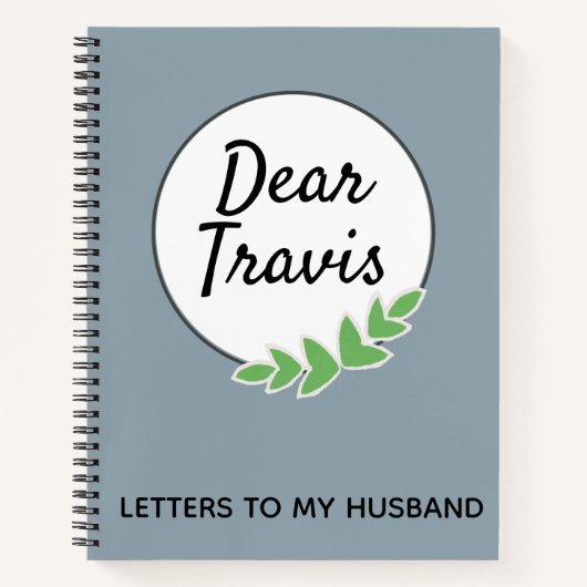 夫への手紙リース ノートブック (正面)