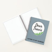 夫への手紙リース ノートブック (内部)