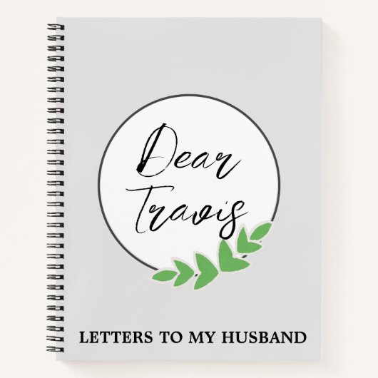 夫への手紙リース ノートブック (正面)