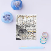 夫への手紙美しい引用文 チラシ (シングル)