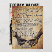 夫への手紙 |かわいいプレゼント |パパのギフト | シーズンカード (正面/裏面)