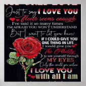 夫への手紙 |かわいいプレゼント |パパのギフト | ポスター (正面)