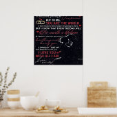 夫への手紙 |かわいいプレゼント | ポスター (キッチン)