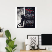 夫への手紙 |ご主人へのかわいいプレゼント| ポスター (ホームオフィス)