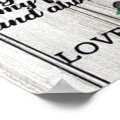 夫への手紙 |ご主人へのかわいいプレゼント| ポスター (角)