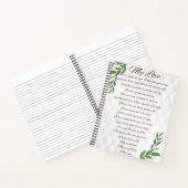 夫への手紙 ノートブック (内部)