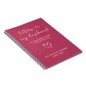 夫への手紙 ノートブック (右側)