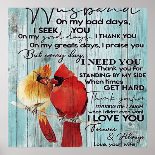 夫への手紙 |ファミリの装飾 | ポスター (正面)