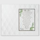 夫への手紙 ラッピングペーパー (フラット)