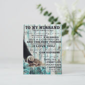 夫への手紙 レター | 夫への素敵なプレゼント 招待状 (スタンド正面)