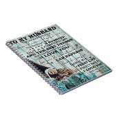 夫への手紙 |夫への素敵な贈り物 ノートブック (右側)