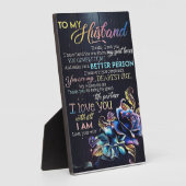 夫への手紙、夫への贈り物 フォトプラーク (側面)