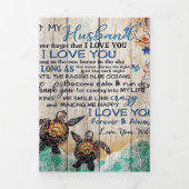 夫への手紙 |家族の装飾 | 三つ折り案内状 (カバー)