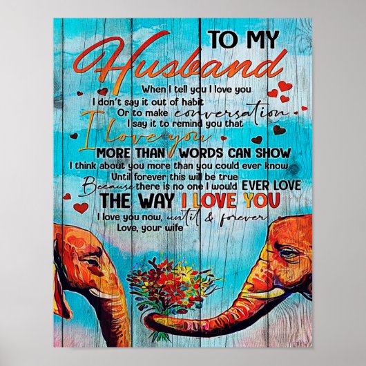 夫への手紙 |家族カッコいいの装飾 ポスター (正面)
