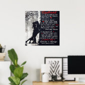 夫への手紙 |家族カッコいいの装飾 ポスター (ホームオフィス)