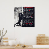 夫への手紙 |家族カッコいいの装飾 ポスター (キッチン)