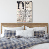 夫への手紙、愛の引用文ギフト キャンバスプリント (インサイチュ (寝室))