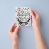 夫への手紙、愛の引用文ギフト チラシ (手)