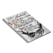 夫への手紙、愛の引用文ギフト ノートブック (右側)