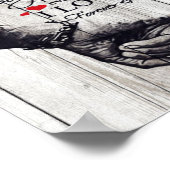 夫への手紙、愛の引用文ギフト ポスター (角)