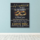 夫への手紙、愛引用文手紙 キャンバスプリント (インサイチュ (ウッドフロア))