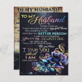 夫への手紙 招待状 (正面/裏面)