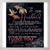 夫への手紙 |父最高のの日のプレゼント | ポスター (正面)