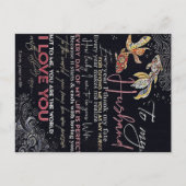 夫への手紙 |父最高のの日のプレゼント | ポストカード (正面)