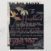 夫への手紙 |父最高のの日のプレゼント | メニュー (正面/裏面)