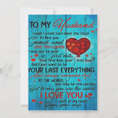 夫への手紙 |私の夫の贈り物に素敵 シーズンカード (正面)